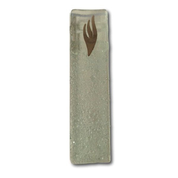 Vitrofusion Mezuzah Box (Bait) with Glass Case (Mod. 41) of 10 cm.