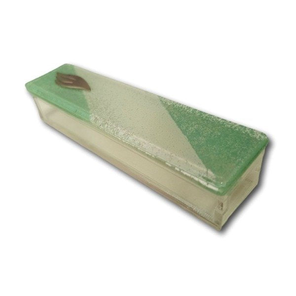 Vitrofusion Mezuzah Box (Bait) with Glass Case (Mod. 39) of 10 cm.